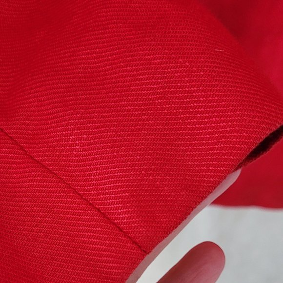 Talbots, Irish Linen cherry red blazer - Picture 4 of 4